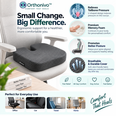 Orthonivo™ Coccyx Memory Foam Cushion